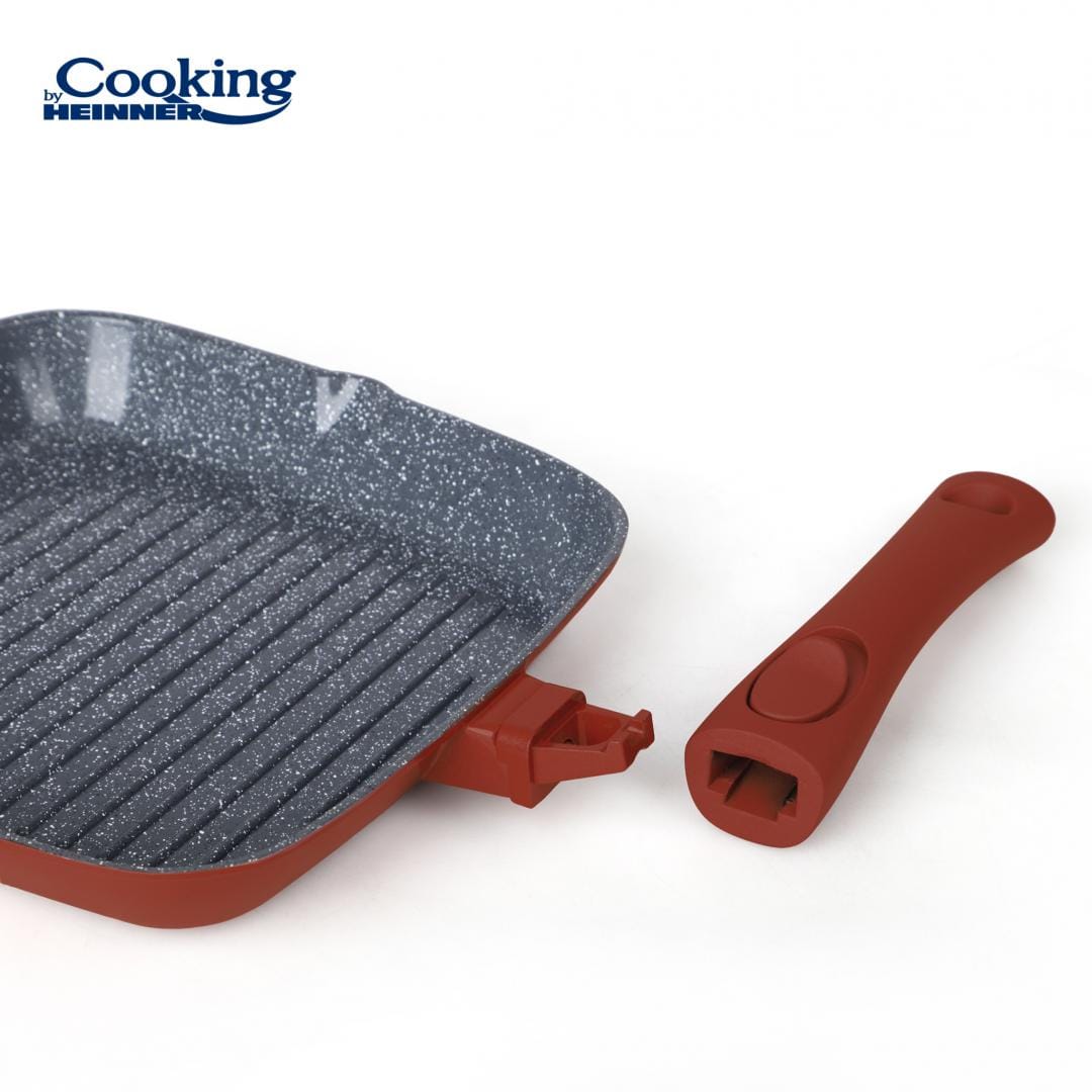 Heinner Tigaie Tigaie Grill Heinner HR-JLG-A28G | 28cm, Aluminiu, Cu Capac, Calabria