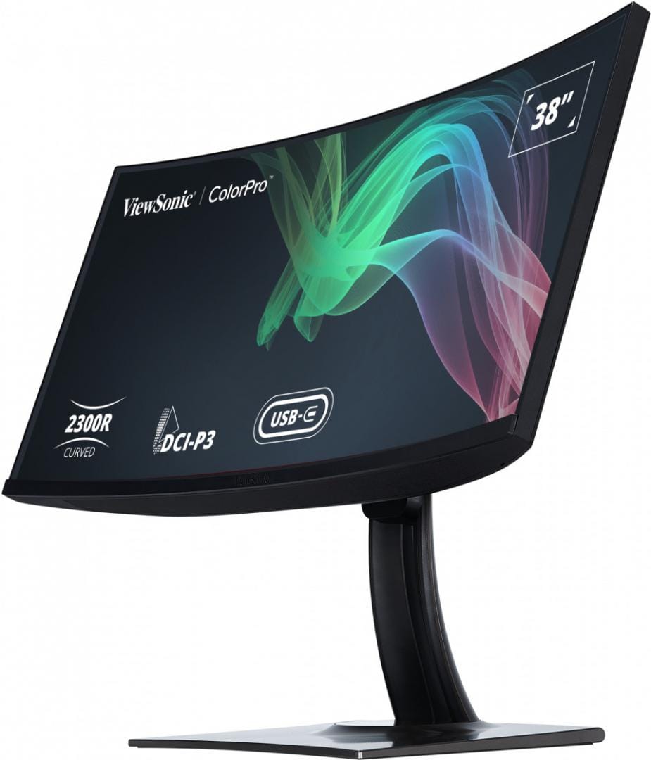 VIEWSONIC Monitor ViewSonic 38" VP3881A, Curvature: 2300R, Diagonal (inch): 38, Diagonal (cm): 96.5, Aspect ratio: 21:9, Panel: IPS, Resolution: 3840x2160, Refresh Rate: 60Hz, Response time GtG: 5ms, Brightness