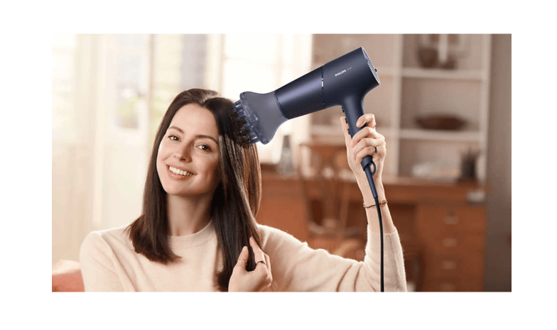 Philips Uscator de par Uscator de par Philips BHD510/00 | 2300W, ThermoShield, Ioni, Difuzor, Albastru