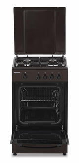 Heinner Aragaz Aragaz Gaz Heinner HFSC-SME50BRW | 50cm, 4 Arzatoare, Cuptor Gaz, Maro, 50x50x85cm