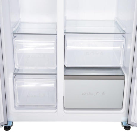 Heinner Side by side Side by Side Heinner HSBS-HM592NFDXWDE++ | 592L, No Frost, Clasa E, Inox, 90x73x177cm