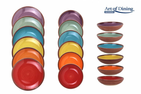 Heinner Vesela Serviciu Masa Ceramica Heinner HR-WDF-18A | 18 Piese, Aquarelle, Art of Dining