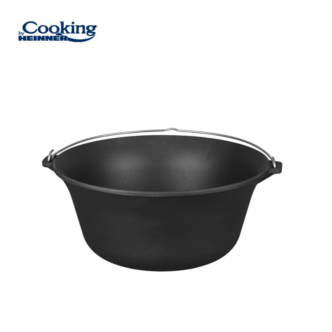 Heinner Vase de gatit Ceaun Din Fonta Heinner HR-ZVC-16CP | 16L, 41cm, Fonta Pura, Cu Capac