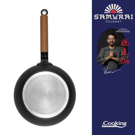 Heinner Tigaie Tigaie Wok Heinner HR-SNT-WC24 | 24 cm, Cu Capac, Samurai Gourmet