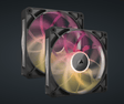 Corsair Ventilatoare PC Ventilatoare Carcasa CORSAIR iCUE LINK RX140 MAX CO-9051036-WW | 2x140mm, Negru
