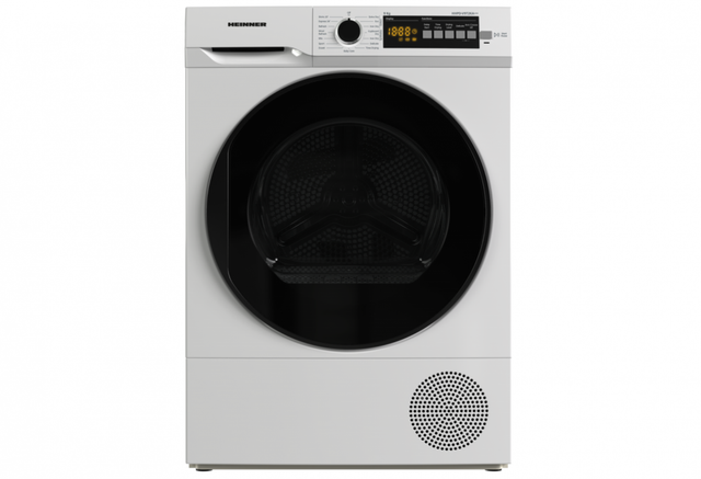 [RESIGILAT] Uscator de rufe Heinner HHPD-V9T2KA++ | Pompa de caldura, 9kg, A++, Alb, 60.9x59.6x84.5cm