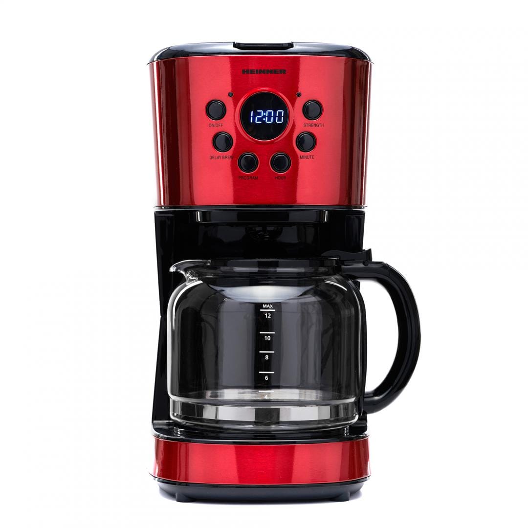 Heinner Cafetiera Cafetiera Heinner HCM-1500RDIX | Digitala, 1.5L, 1000W, Rosu