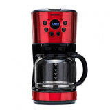 Heinner Cafetiera Cafetiera Heinner HCM-1500RDIX | Digitala, 1.5L, 1000W, Rosu
