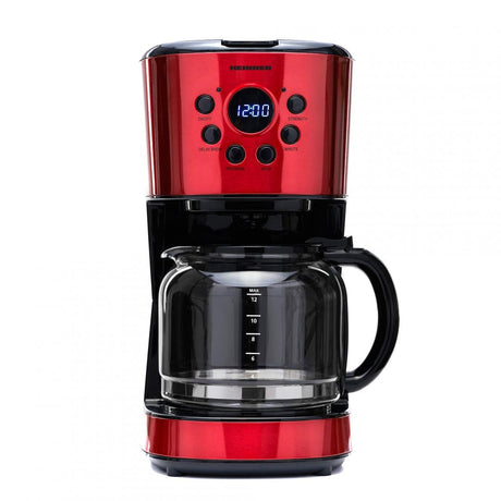 Heinner Cafetiera Cafetiera Heinner HCM-1500RDIX | Digitala, 1.5L, 1000W, Rosu