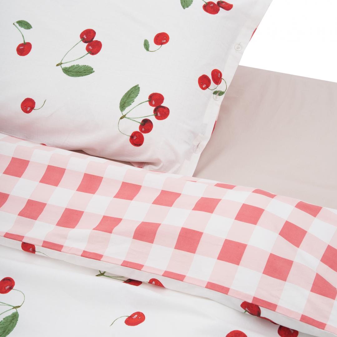 Heinner Set lenjerie de pat Set de Pat Single Heinner HR-2SBED-CHRY | Bumbac, Cherry, 1 Persoana