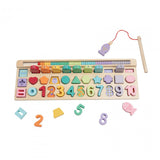 Joc Puzzle din Lemn, 4 în 1, 35 de Piese, Momki