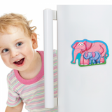 Puzzle din Spuma Eva-mama și Puiul Elefant, 8 Piese, Puedo — Puedo Toys