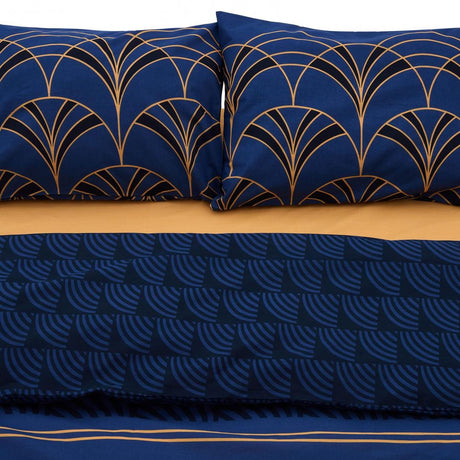 Heinner Lenjerie de pat Lenjerie de Pat Heinner HR-KGBED-132-WAV | Kingsize, Bumbac, 132 TC, Wave