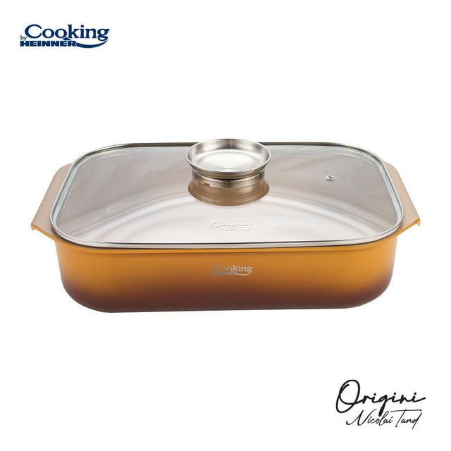 Heinner Tava Tava Cuptor Heinner HR-BJK-TV85 | 39x26cm, 6L, Aluminiu Turnat, Cu Capac