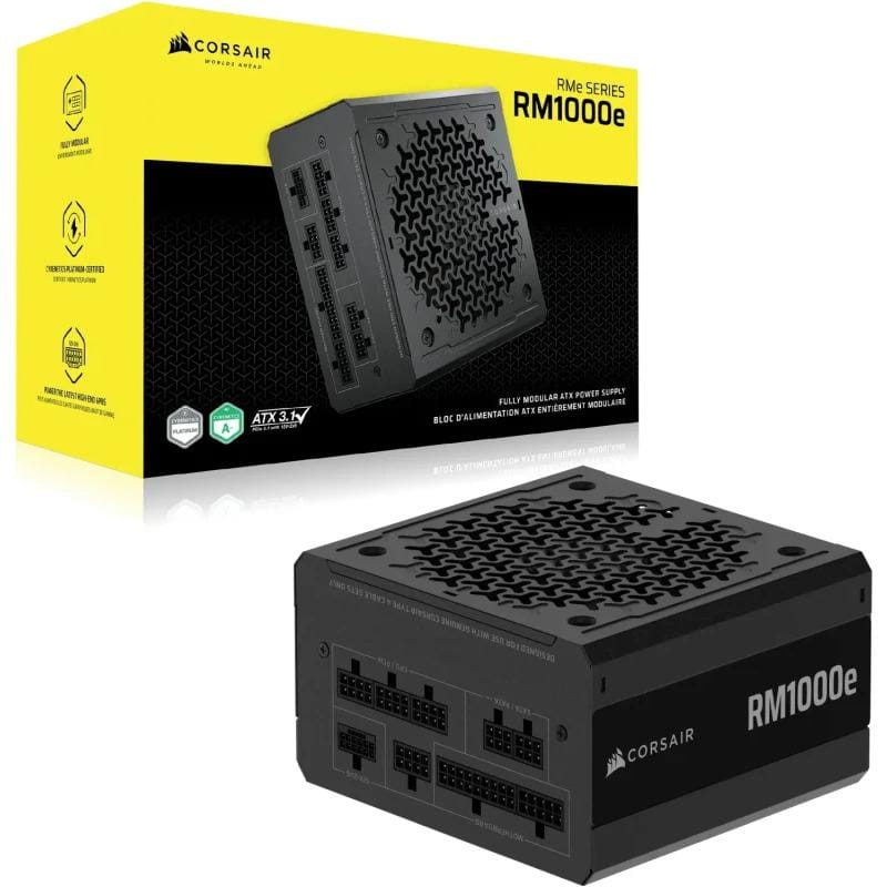 Corsair Sursa alimentare Sursa Alimentare Corsair RM1000e CP-9020297-EU | 1000W, 80+ Gold, ATX