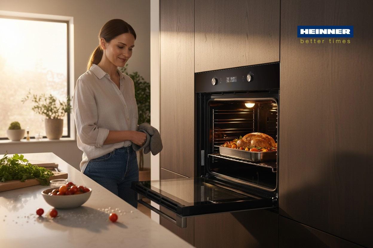 Heinner Cuptor incorporabil Cuptor Incorporabil Heinner HBO-M7010GCDRP-GBK | 70L, Grill, Convectie, Display Digital, Negru, 59.5x57.5x59.5cm