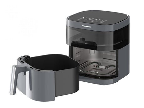 Heinner Air Fryer Air Fryer Heinner HAF-B6GRY17LG | 6L, 1700W, DualHeat, Negru/Gri