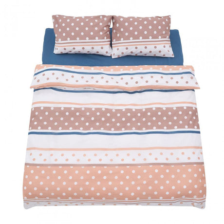 Heinner Lenjerie de pat Lenjerie de pat Heinner HR-DBL132-PLK | Dubla, 100% Bumbac, 4 Piese, Polka
