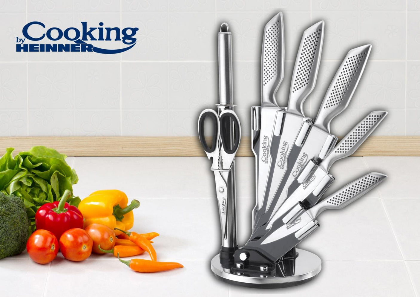 Heinner Set ustensile de bucatarie Set Cutite Bucatarie Heinner HR-GL-8PCS | 8 Piese, Magnium
