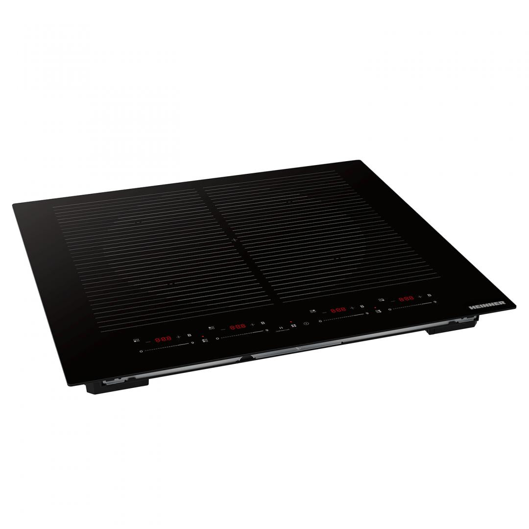 Plita incorporabila HEINNER HBHI-MQZ4ZB2FXSM, inductie, quadra zone (uneste 4 zone de gatit), 4 zone de gatit, slim, boo