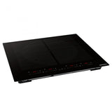 Plita incorporabila HEINNER HBHI-MQZ4ZB2FXSM, inductie, quadra zone (uneste 4 zone de gatit), 4 zone de gatit, slim, boo