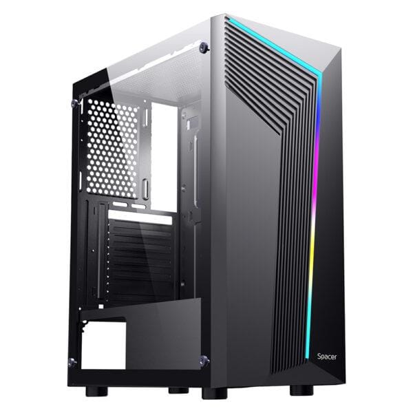 Spacer Carcasa SPACER WARRIOR Mid Tower NEGRU