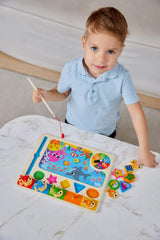 Placa de Sortare Mergem la Pescuit, Lemn — Kids Hits