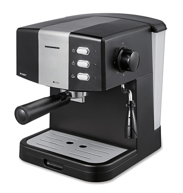 Heinner Espressor manual Espressor Heinner HEM-850BKSL | 850W, 15 Bar, 1.6L, Negru/Argintiu