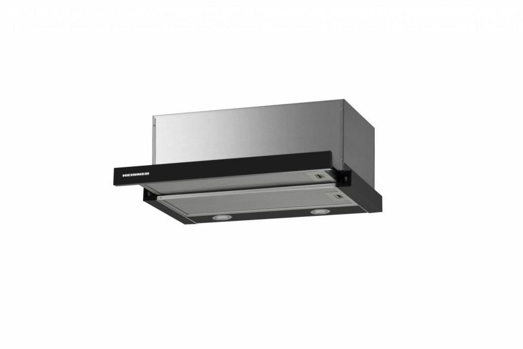 [RESIGILAT] Hota Telescopica Heinner HTCH-F660GBK | 60cm, 611.7m3/h, 2 Viteze, LED
