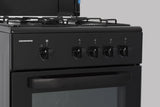 Heinner Aragaz Aragaz Gaz Heinner HFSC-SME50BK | 50cm, 4 Arzatoare, Negru, 50x50x85cm