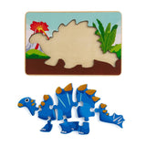 Puzzle din Lemn Tuojiangosaurus, 8 Piese, Momki