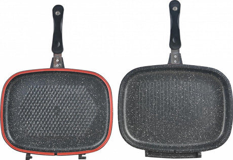 Heinner Tigaie Tigaie Heinner HR-ZCT-32DG | 32x24cm, Dubla Grill, Aluminiu, Gray Line