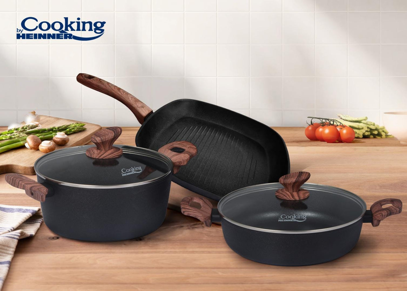 Heinner Set oale Set Oale Heinner HR-BET-5MLT | 5 Piese, Aluminiu Forjat, Malta, Cooking