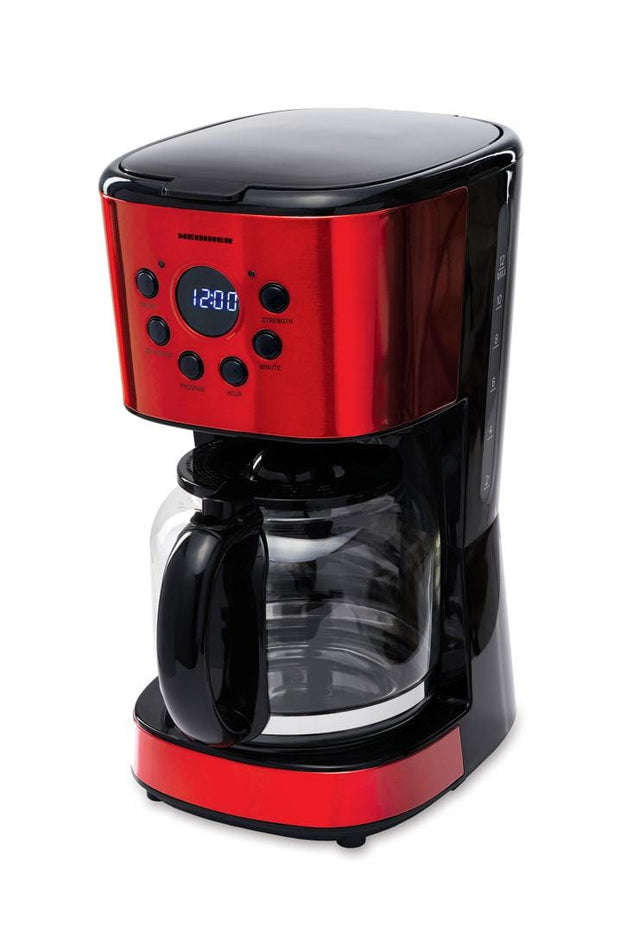 Heinner Cafetiera Cafetiera Heinner HCM-1500RDIX | Digitala, 1.5L, 1000W, Rosu