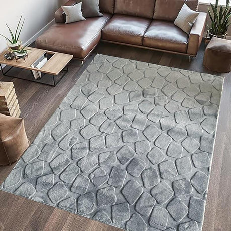 Heinner Covor Covor Heinner HR-STNRUG120-GRI | 120x160cm, Model Stone, Relief, Gri