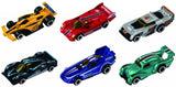 Macheta Die Cast, Set 6 Masini Curse, Scara 1/64, 7.5CM, Diverese Modele și Culori- Verde, Alb, Rosu, Bleu, Gri, Albastru, Galben, Portocaliu, Negru,