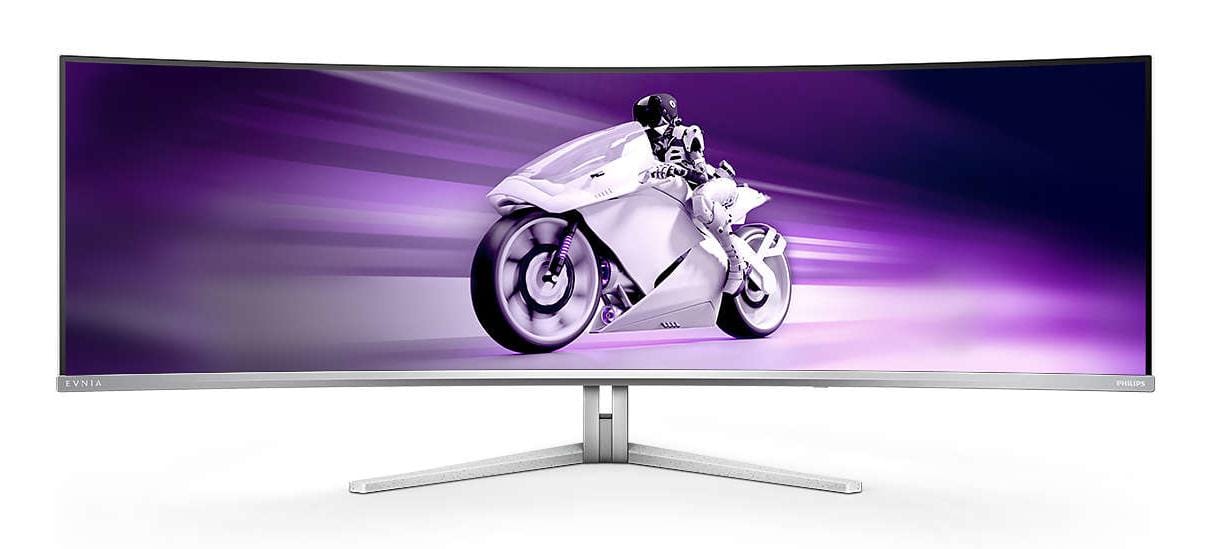 Philips Monitor Philips 49" 49M2C8900L/00, Curvature: 1800R, Diagonal (inch): 49, Diagonal (cm): 124.5, Aspect ratio: 32:9, Panel: QD-OLED, Resolution: 5120x1440, Refresh Rate: 144Hz, Response time GtG: 0.03m