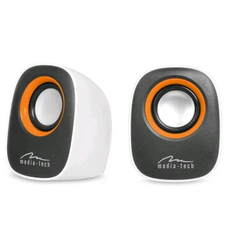 Media-Tech Sistem Audio Stereo Media-Tech USB 6W RMS Control Volum Alb