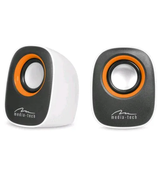 Media-Tech Sistem Audio Stereo Media-Tech USB 6W RMS Control Volum Alb