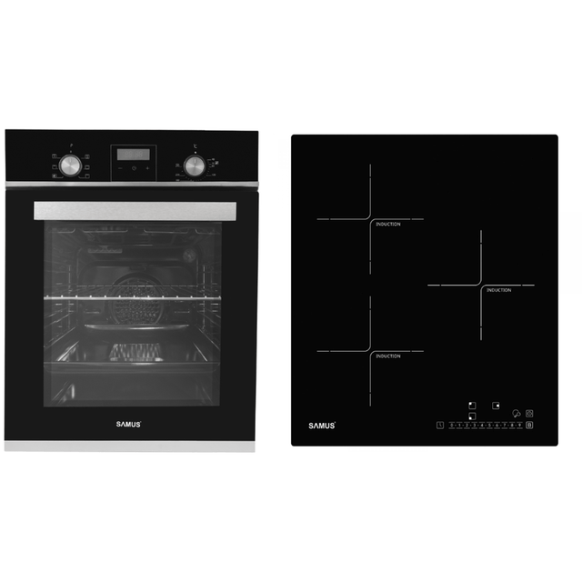 Pachet built-in Samus SCE459GTBV+PSI-43BG1 | Cuptor + Plită gaz