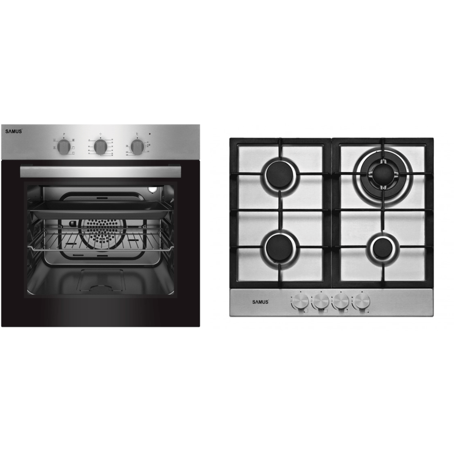 Pachet Built-In Samus SC616GTXV+PSG-64SX2 | cuptor electric + plită gaz