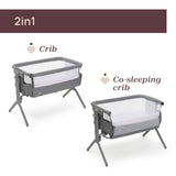 Patut pentru Copii Co-sleeping Chicco Next2Me Armonia, Steel (gri Deschis), 0luni+