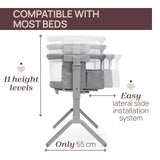 Patut pentru Copii Co-sleeping Chicco Next2Me Armonia, Steel (gri Deschis), 0luni+