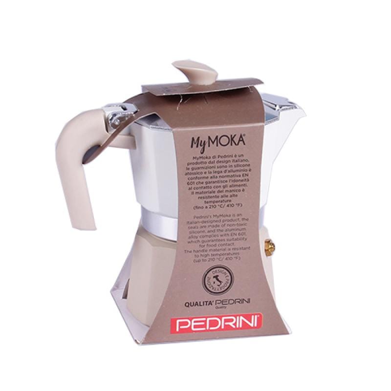 Pedrini Aragaz Cafetiera Moka Pedrini 02CF168 | 3 Cesti, Aluminiu Vopsit, Pentru Aragaz