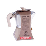 Pedrini Aragaz Cafetiera Moka Pedrini 02CF168 | 3 Cesti, Aluminiu Vopsit, Pentru Aragaz