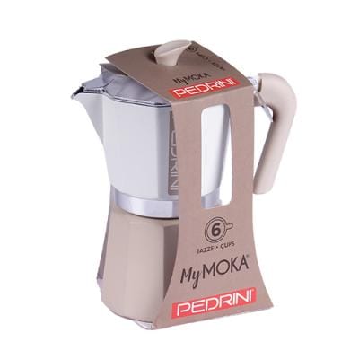 Pedrini Espressor manual Espressor Pedrini 02CF169 | 6 Cesti, Aluminiu, Plita Gaz/Electric