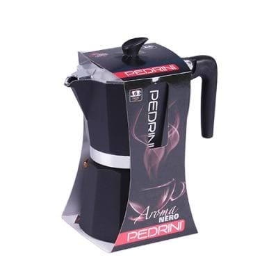 Pedrini Cafetiera Cafetiera Moka Pedrini 9114-8 | 6 Cesti, Aluminiu, Gri Inchis