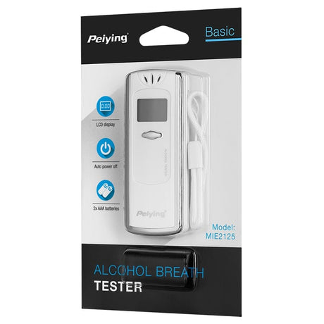 Peiying Alcooltest Alcooltest Peiying MIE2125 | AA, Roșu, Digital, Portabil