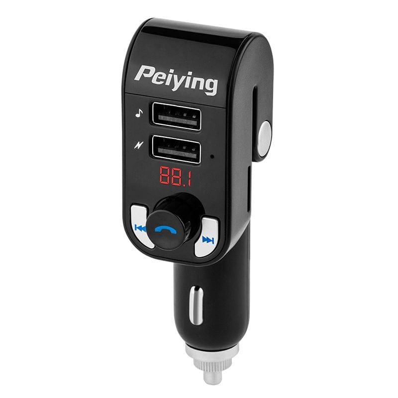 Peiying Modulator FM Modulator FM Peiying URZ0466 | 64GB, 5V, Roșu, Bluetooth, LED