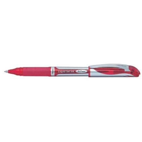 Pentel Roller cu gel Pentel EnerGel BL77-BO, roșu, uscare rapidă, vârf fin pentru scriere precisă